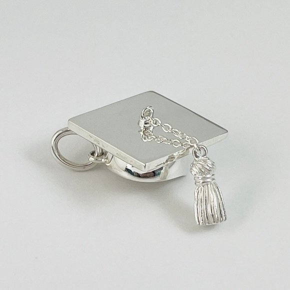 Tiffany & Co Graduation Cap with Tassel Pendant or Charm in Sterling Silver - Picture 5 of 8